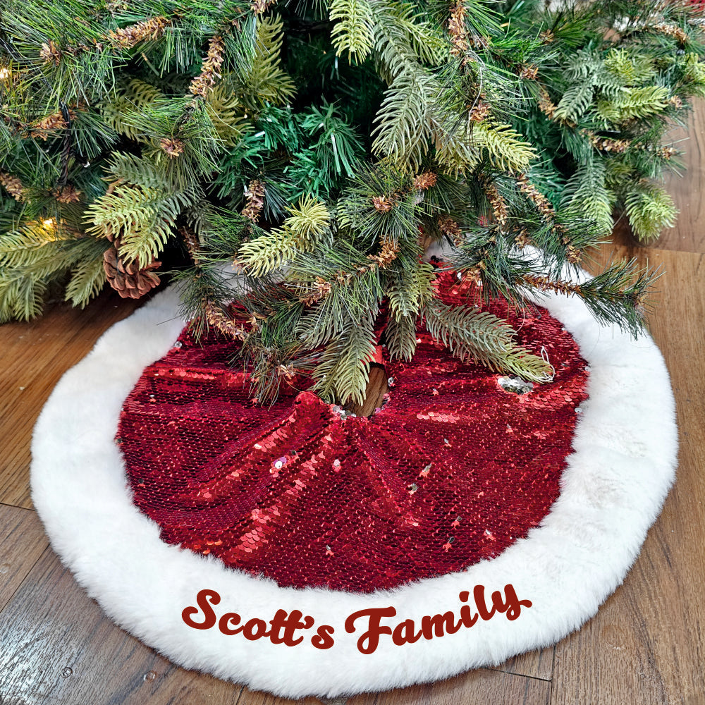 Mini Sequin Tree Skirts