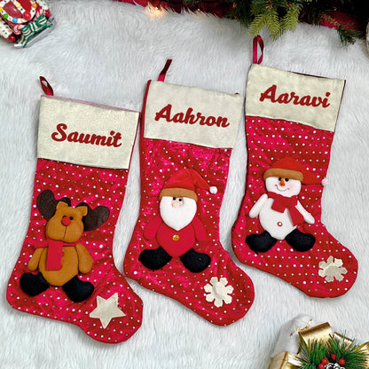 Merry Sparkle Stockings - Reindeer