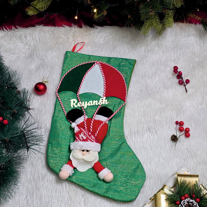 Parachute Crew Stocking - Santa