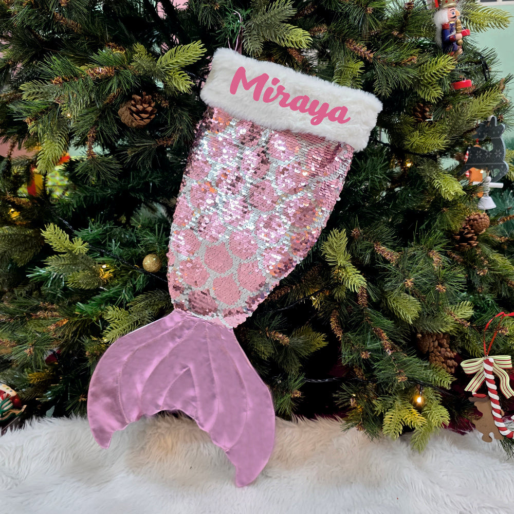 Magical Mermaid Stocking - Blush Pink
