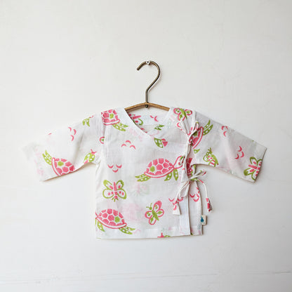 Organic Cotton Baby Outfit Set - Turtle Print | Whitewater Kids