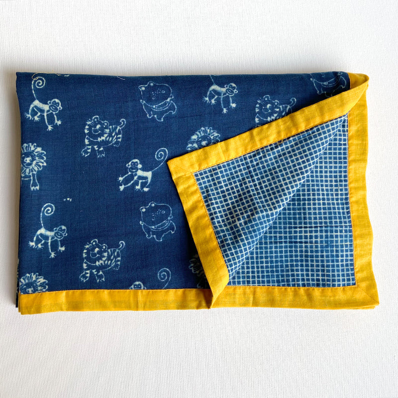 Organic Gift Set | Dohar + Mustard Seed Pillow + Maracas - Zoo Treat