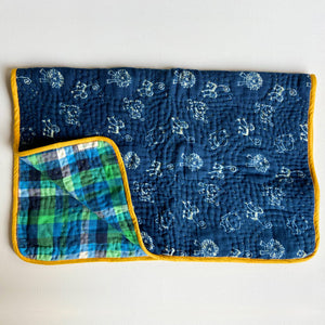 Organic Newborn Gift Get | Blanket + Bolster + Mustard Seed Pillow + Maracas - Zoo