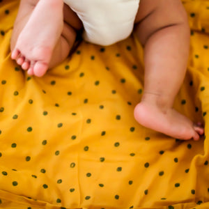Newborn Gift Bundle - Organic Cotton Baby/Toddler Cotton/Kapok Filled Pillow + Swaddle - Raidana