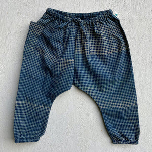 Organic Cotton Indigo Checks Pyjama Pants