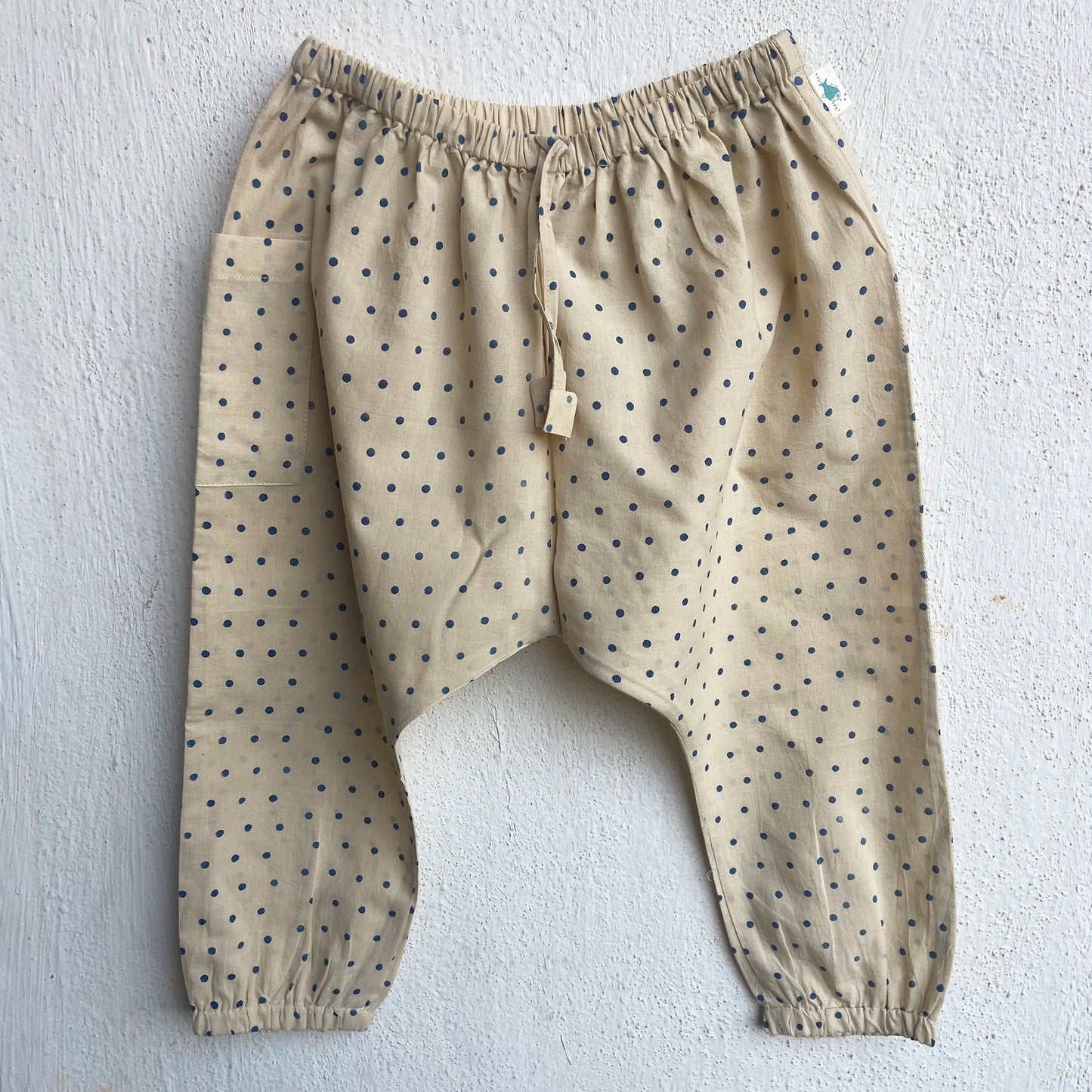 Organic Cotton Unisex Indigo Zoo Jhabla and Indigo Raidana Pajama Pants Set