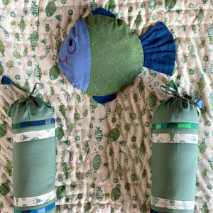 Newborn Gift Set - Blanket + Mustard Seed Pillow + Bolsters - KOI